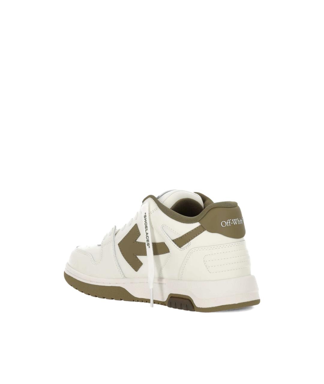 OFF-WHITE Белые синтетические низкие кроссовки / кеды, фото 3