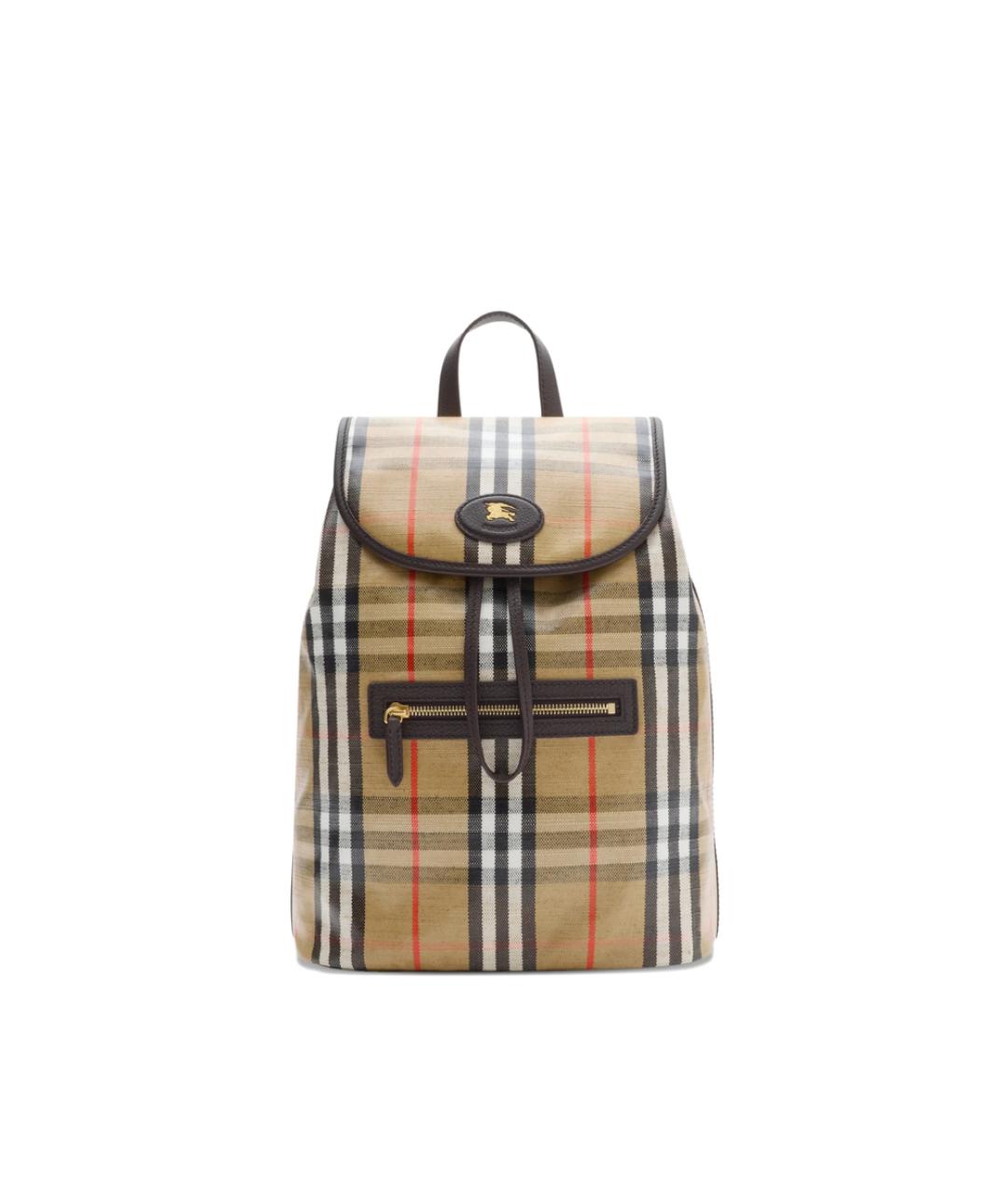 BURBERRY Бежевый тканевый рюкзак, фото 1