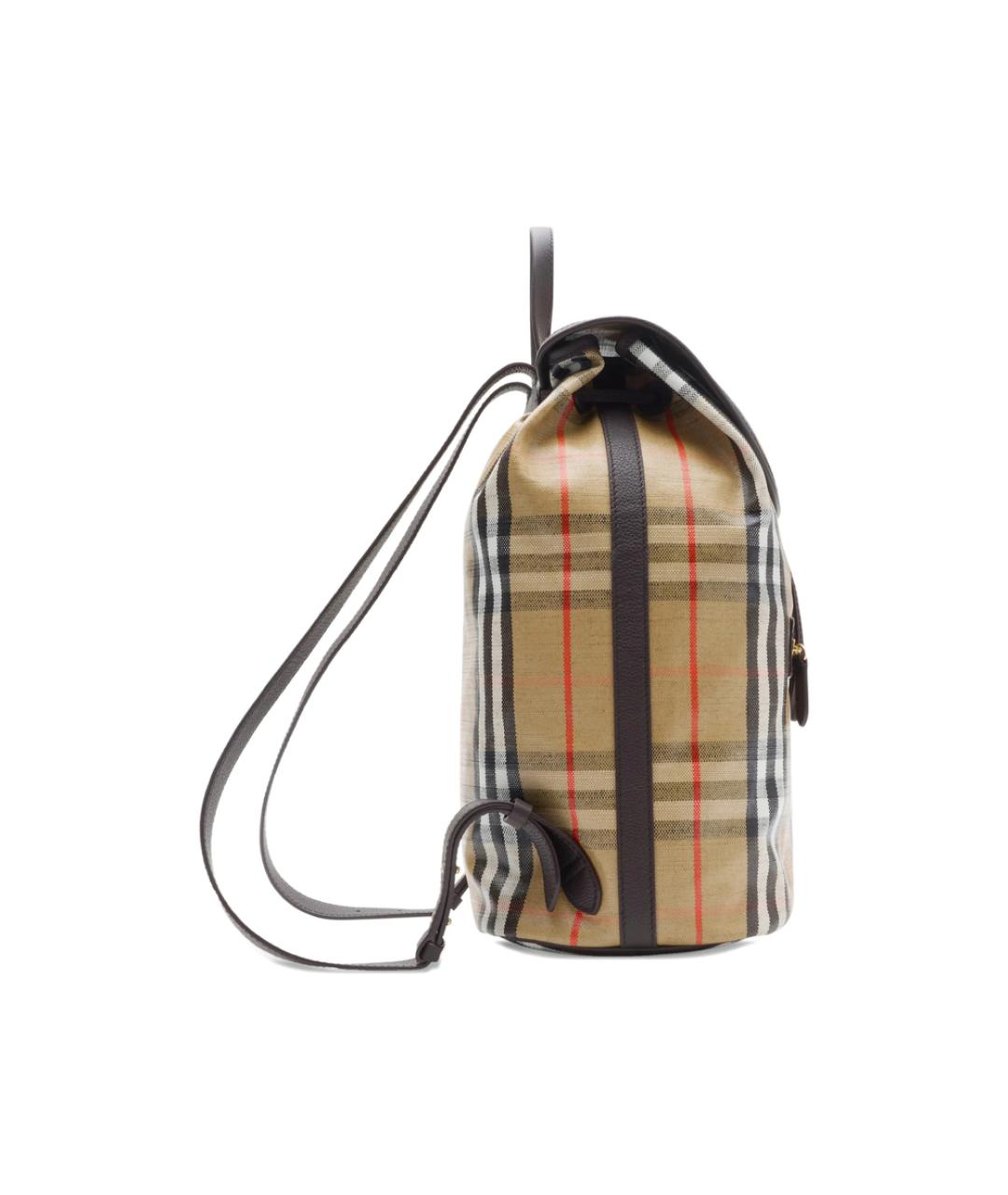 BURBERRY Бежевый тканевый рюкзак, фото 2