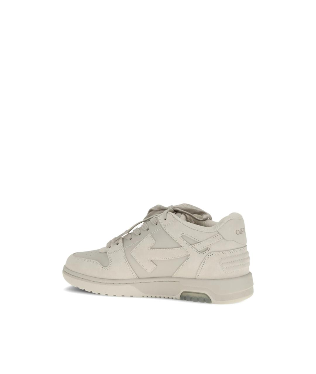 OFF-WHITE Серые синтетические низкие кроссовки / кеды, фото 4