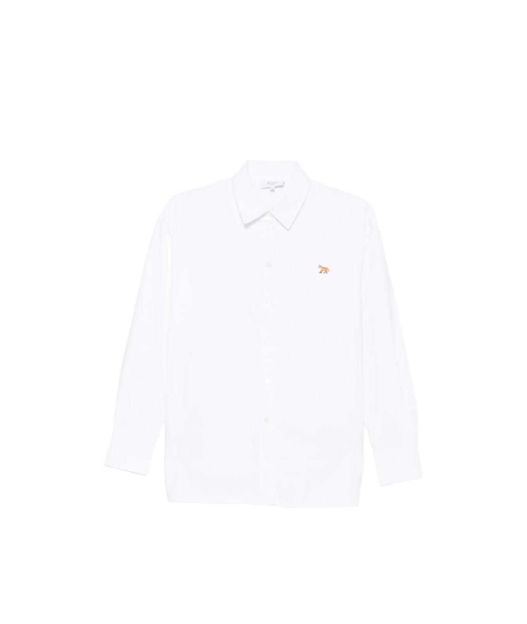 MAISON KITSUNE Белая хлопковая рубашка, фото 1