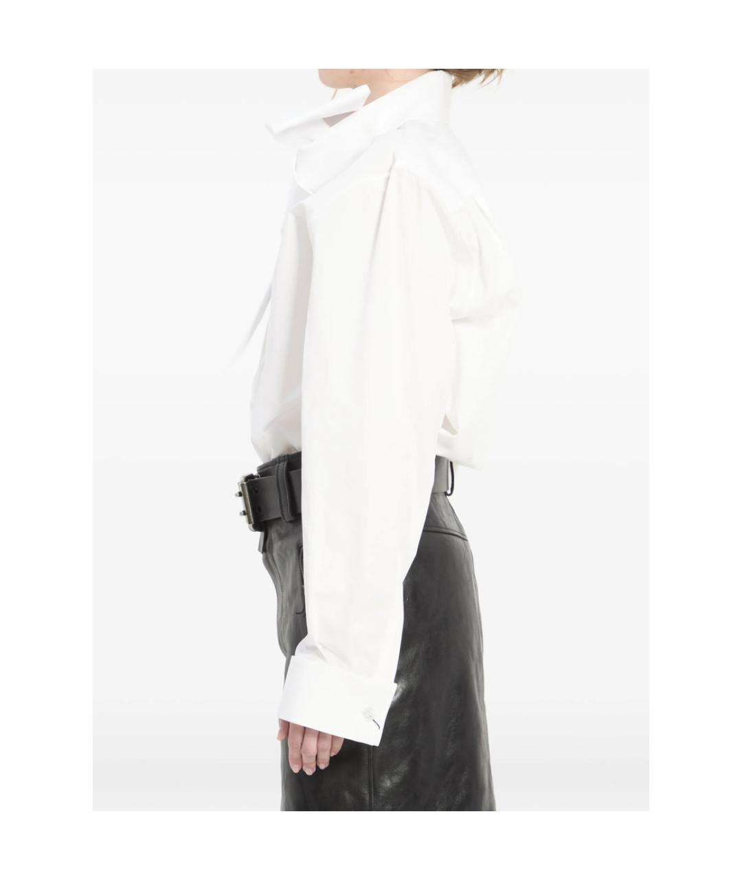 SAINT LAURENT Белая хлопковая рубашка, фото 5