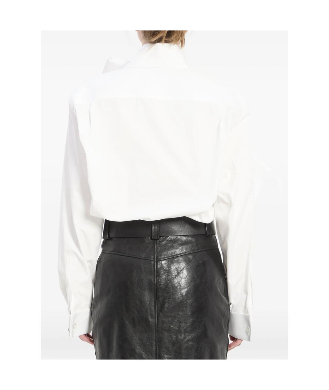 SAINT LAURENT Белая хлопковая рубашка, фото 4