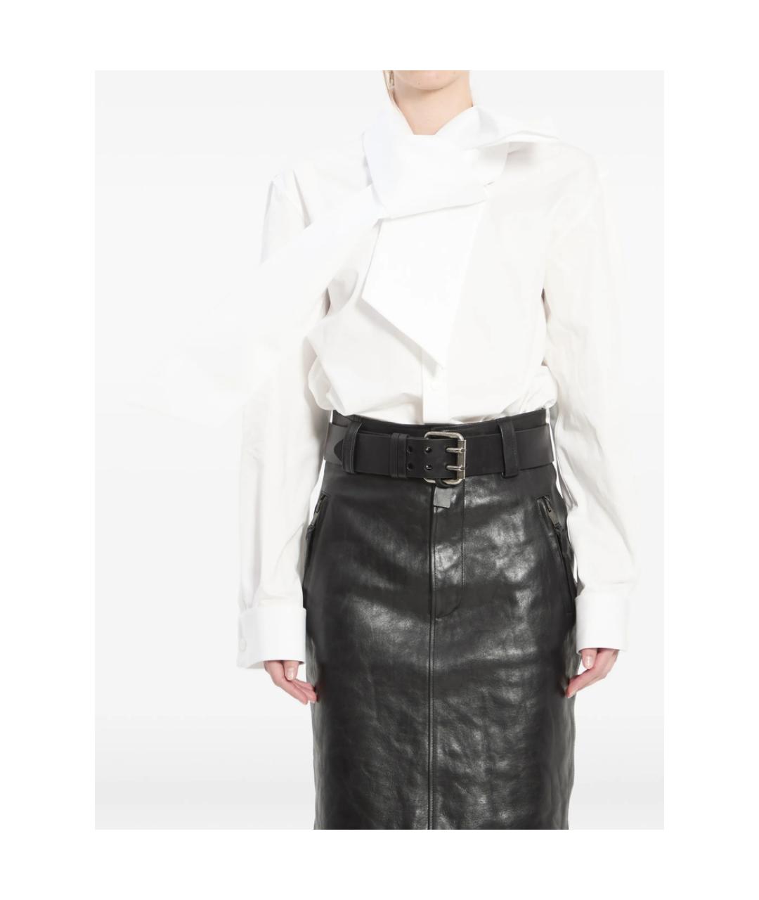 SAINT LAURENT Белая хлопковая рубашка, фото 2
