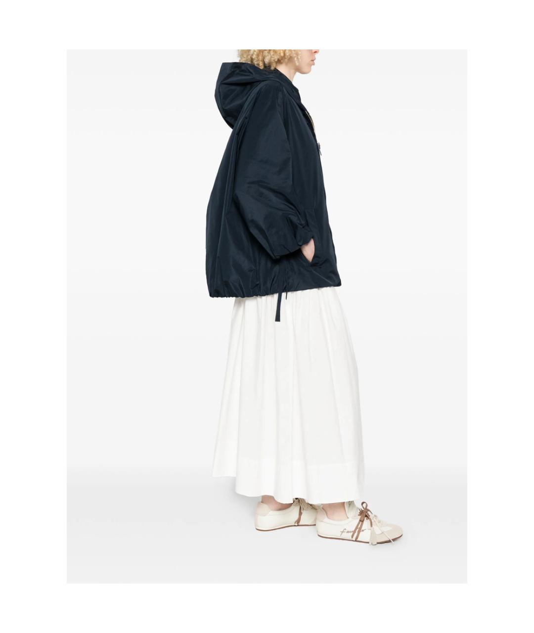 'S MAX MARA Синяя полиэстеровая куртка, фото 2