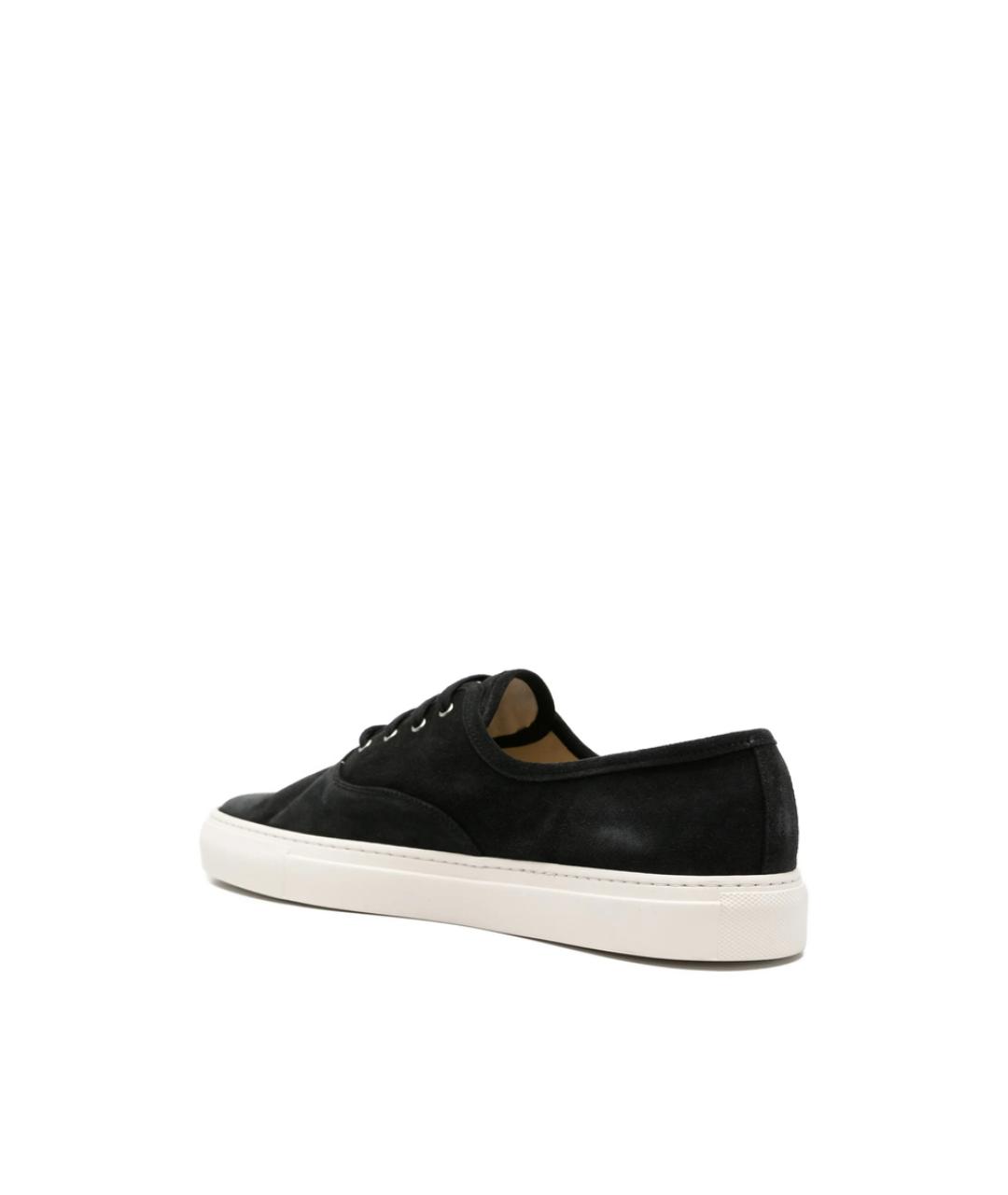 COMMON PROJECTS Черные кожаные низкие кроссовки / кеды, фото 2