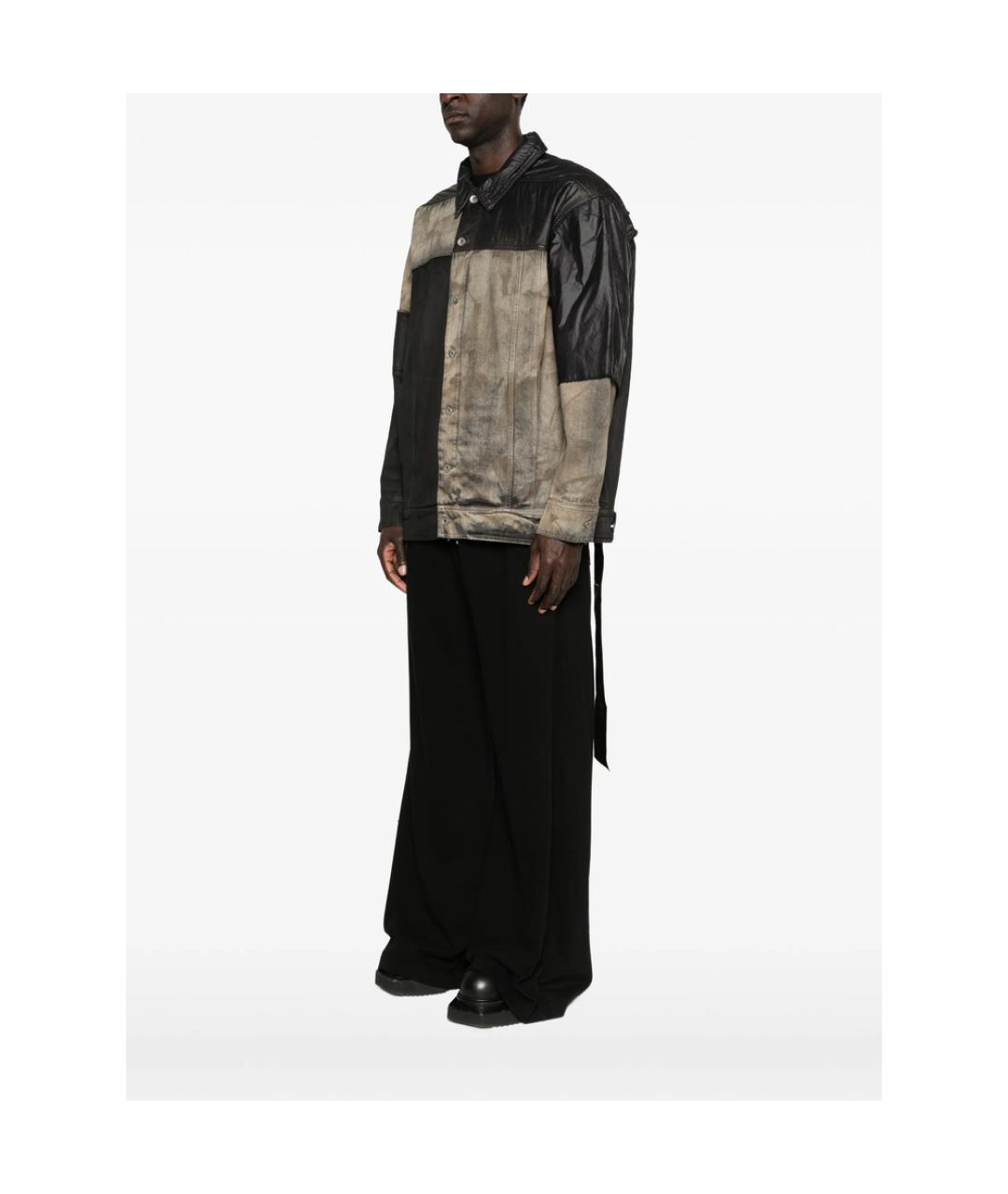 RICK OWENS DRKSHDW Черная полиэстеровая куртка, фото 2