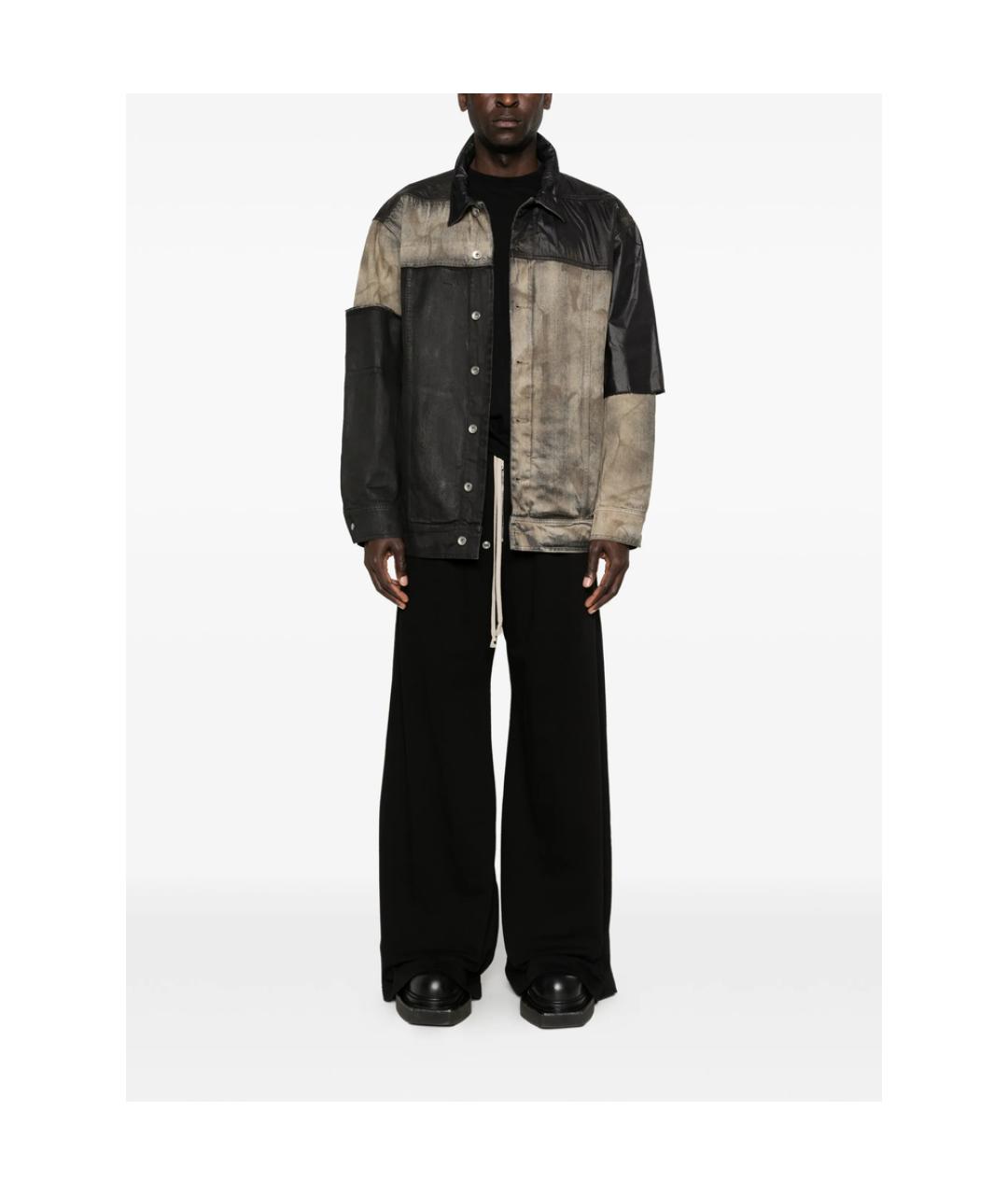 RICK OWENS DRKSHDW Черная полиэстеровая куртка, фото 4