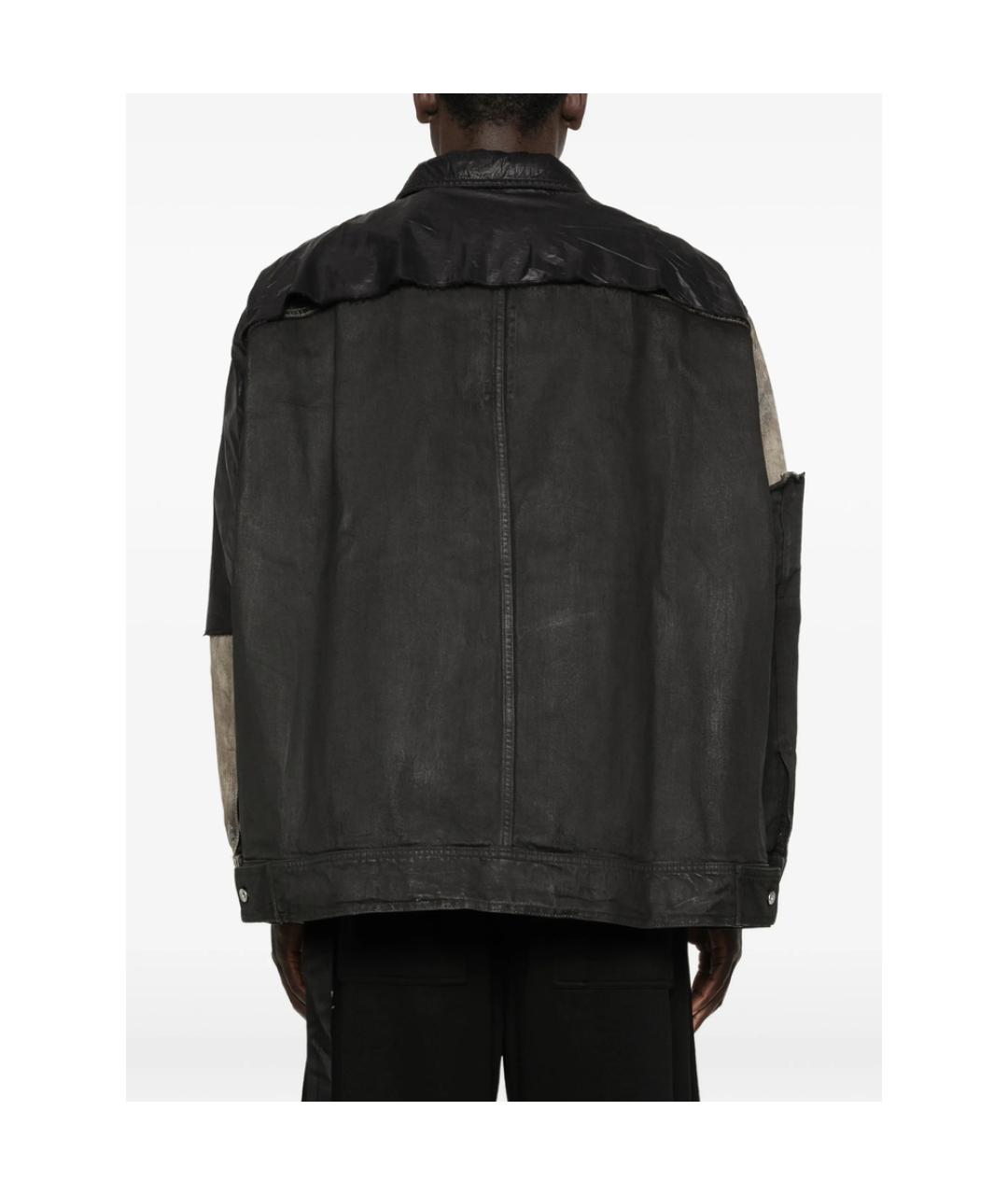 RICK OWENS DRKSHDW Черная полиэстеровая куртка, фото 3