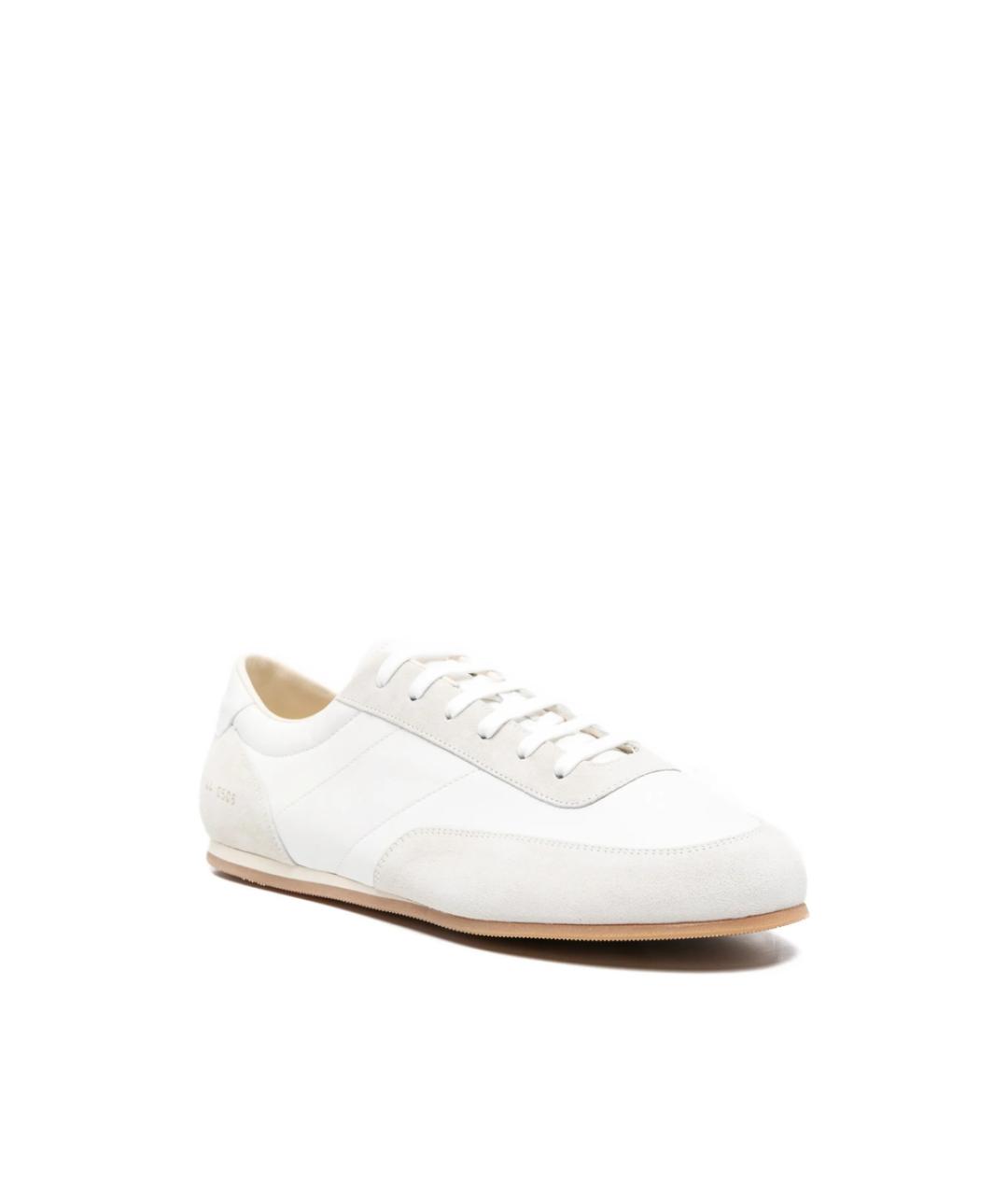 COMMON PROJECTS Белые кожаные низкие кроссовки / кеды, фото 2