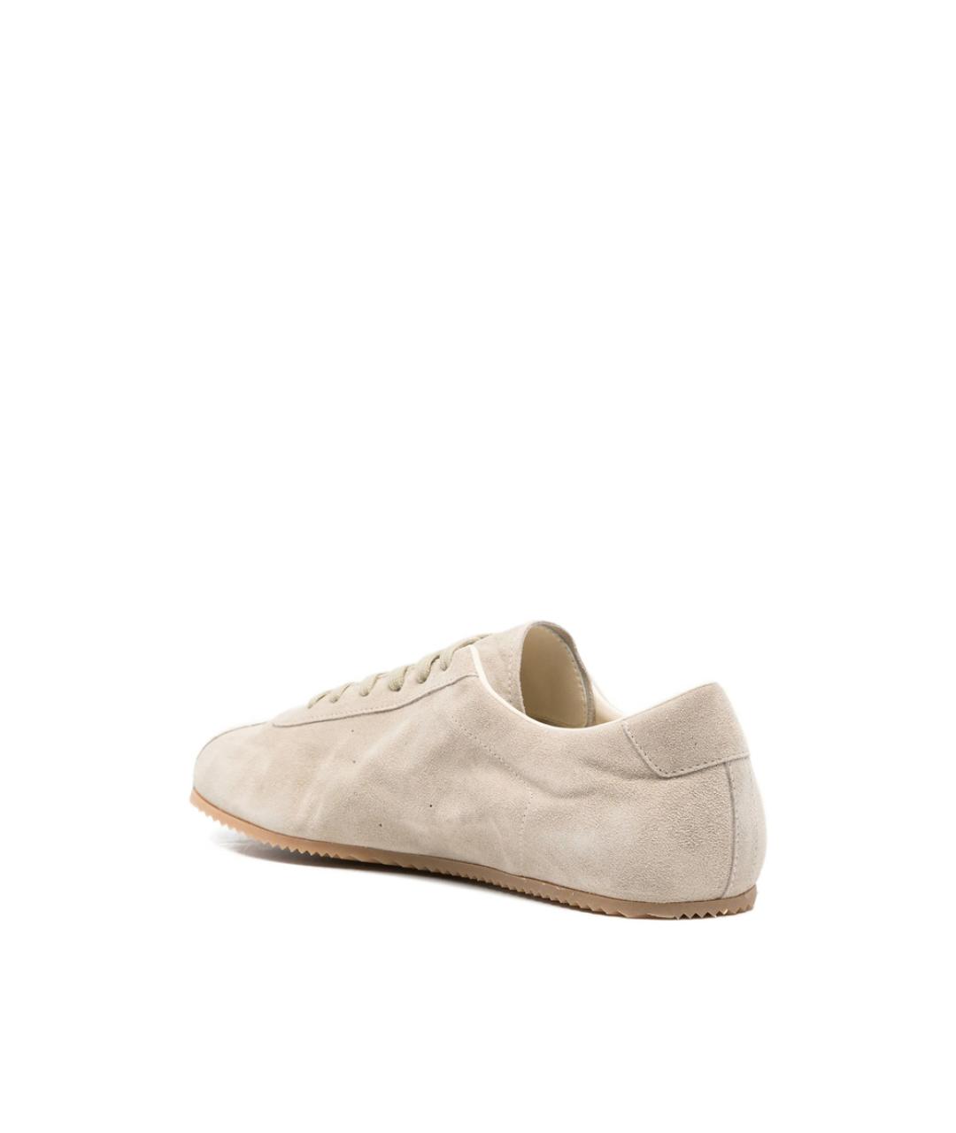 COMMON PROJECTS Бежевые замшевые низкие кроссовки / кеды, фото 2