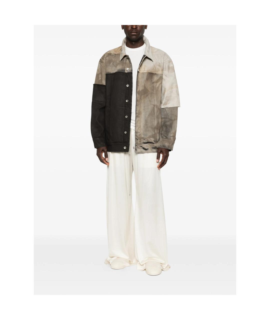 RICK OWENS DRKSHDW Белые полиамидовые повседневные брюки, фото 5