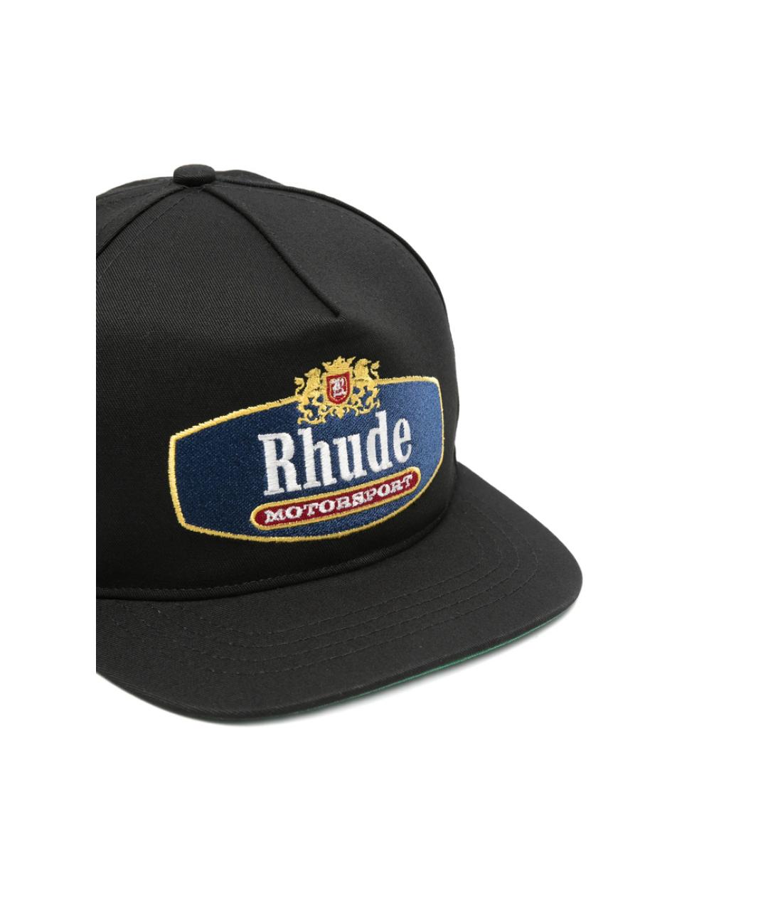RHUDE Черная синтетическая кепка/бейсболка, фото 2