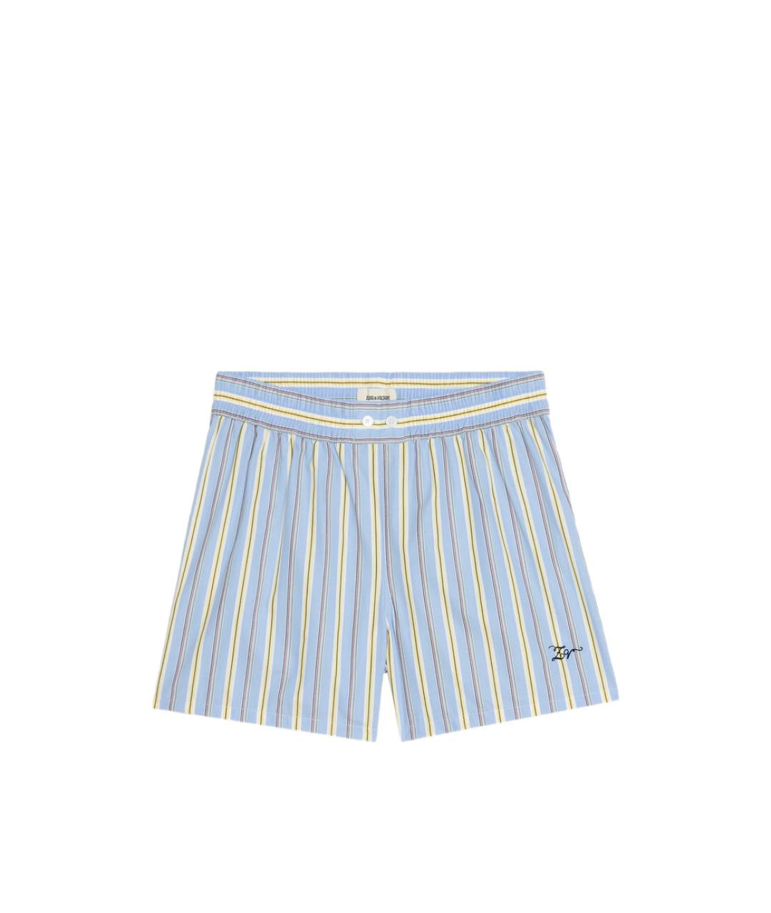 ZADIG & VOLTAIRE Голубые хлопковые шорты, фото 1