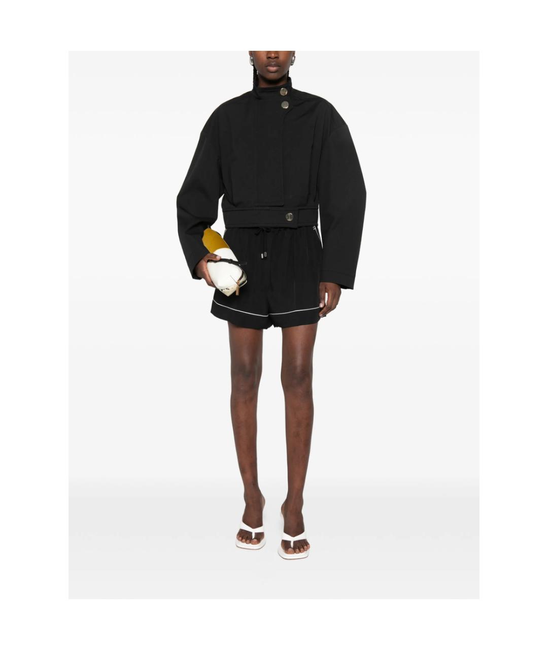 SPORTMAX Черные вискозные шорты, фото 3