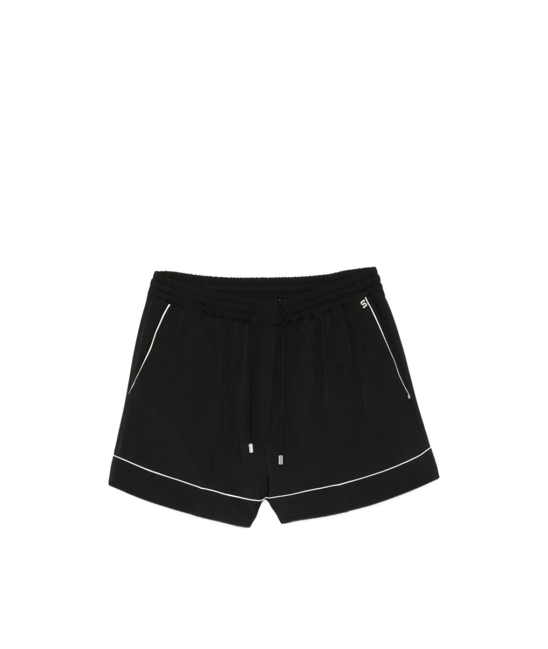 SPORTMAX Черные вискозные шорты, фото 1