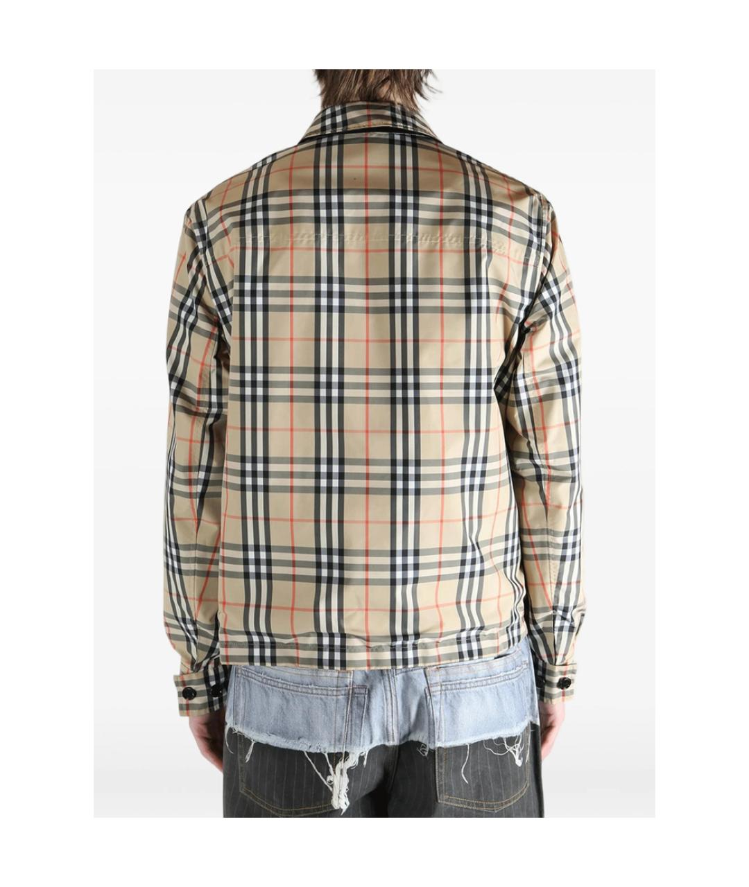 BURBERRY Черная полиэстеровая куртка, фото 5