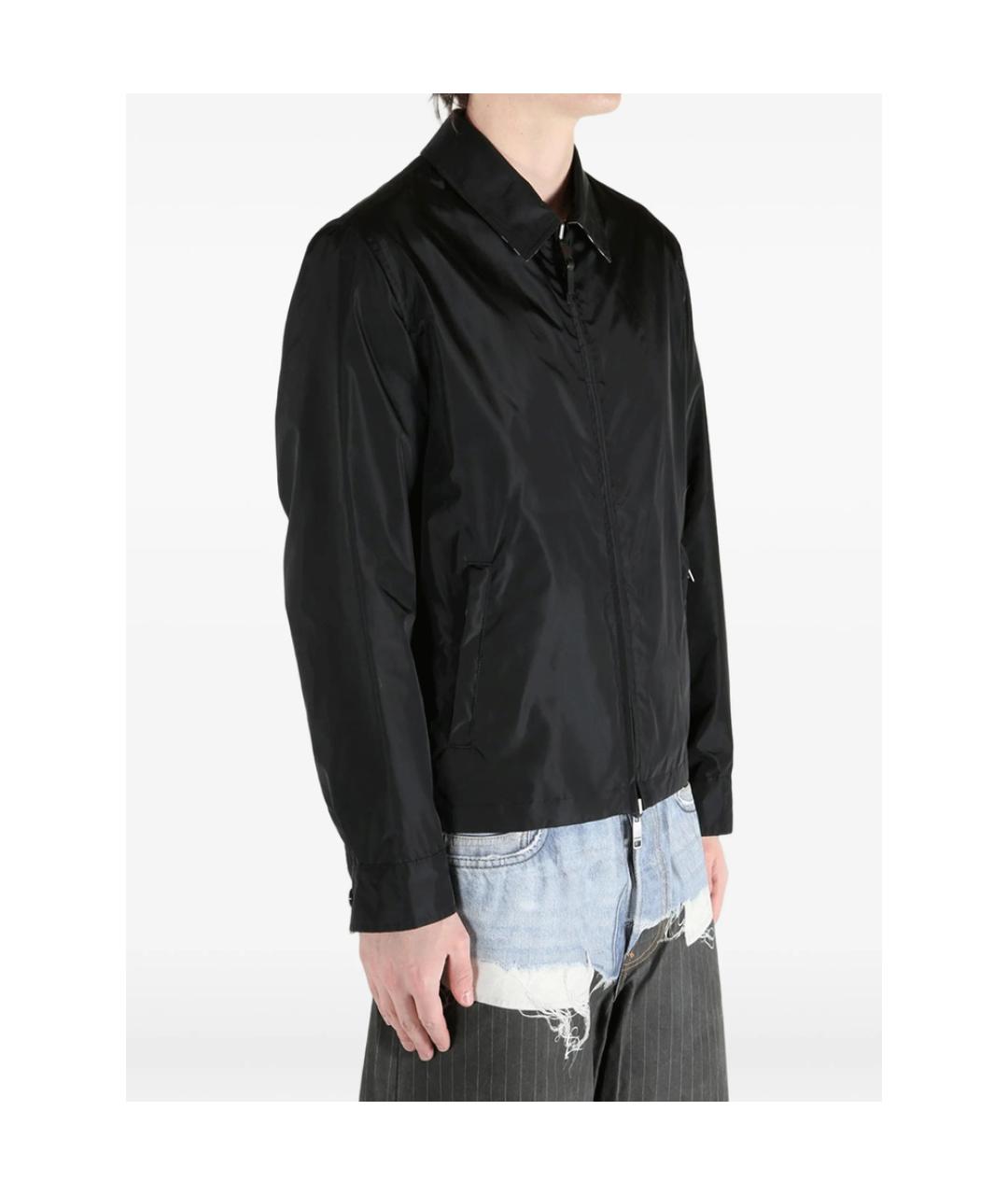 BURBERRY Черная полиэстеровая куртка, фото 4