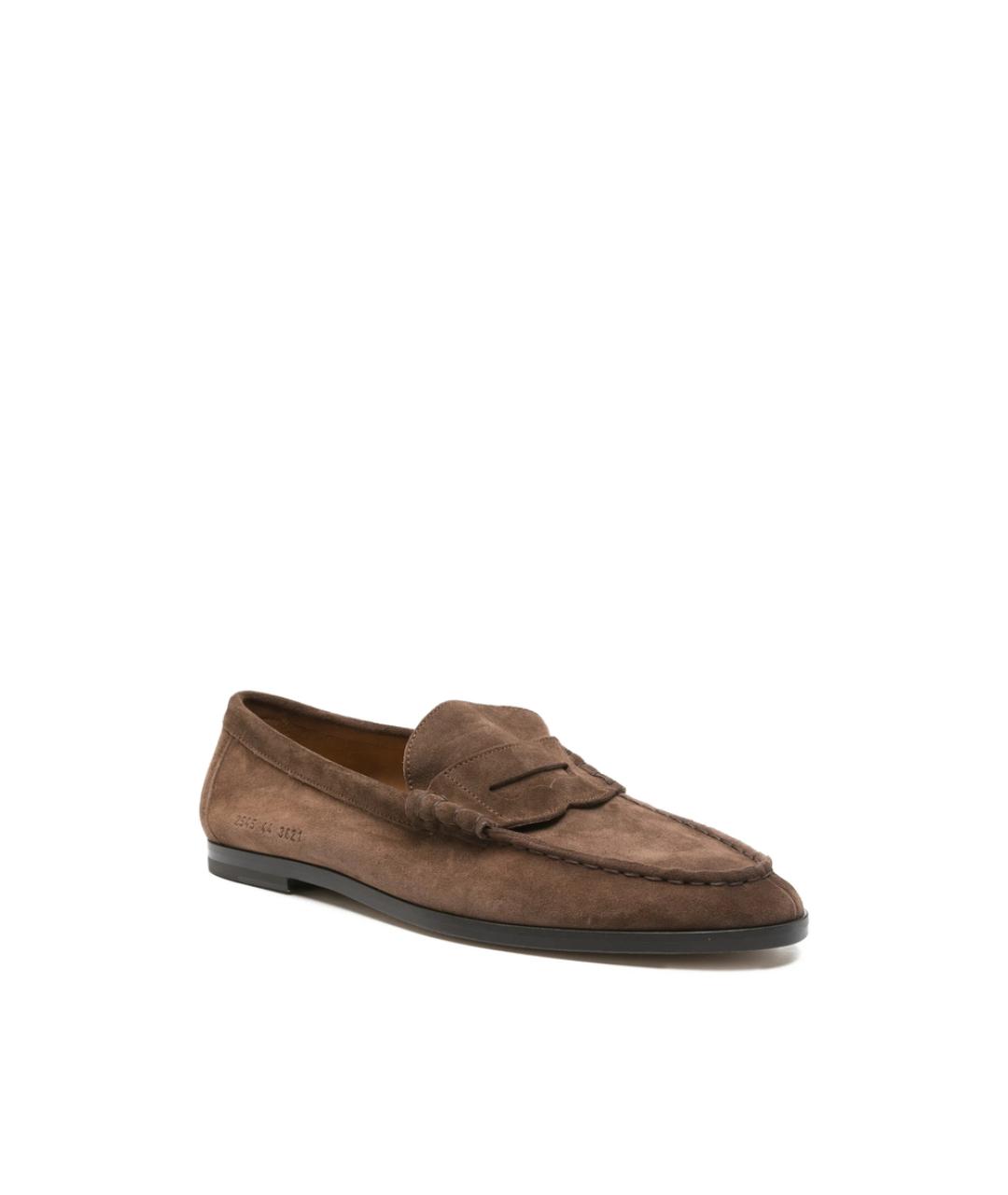 COMMON PROJECTS Коричневые кожаные лоферы, фото 2