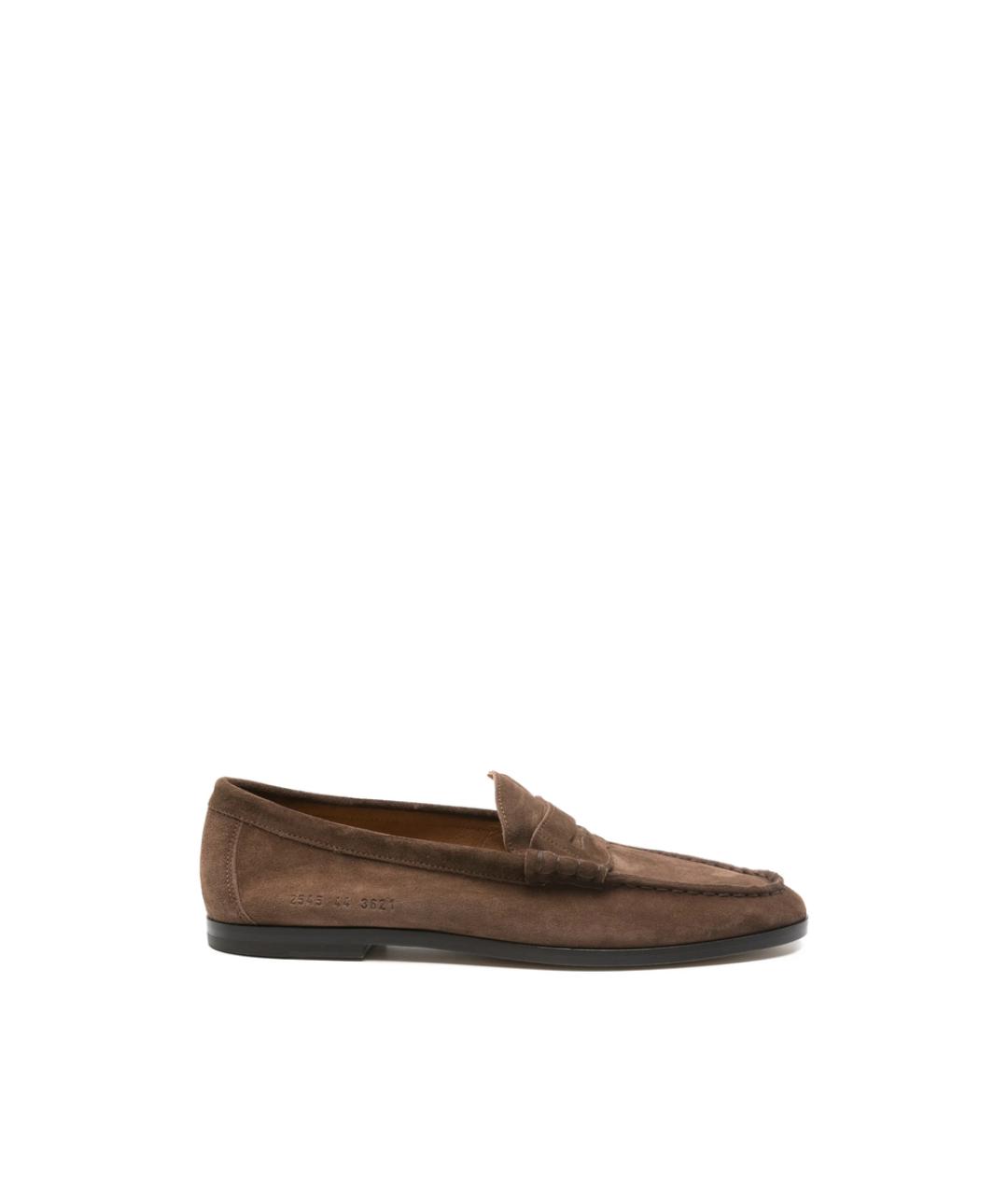 COMMON PROJECTS Коричневые кожаные лоферы, фото 1