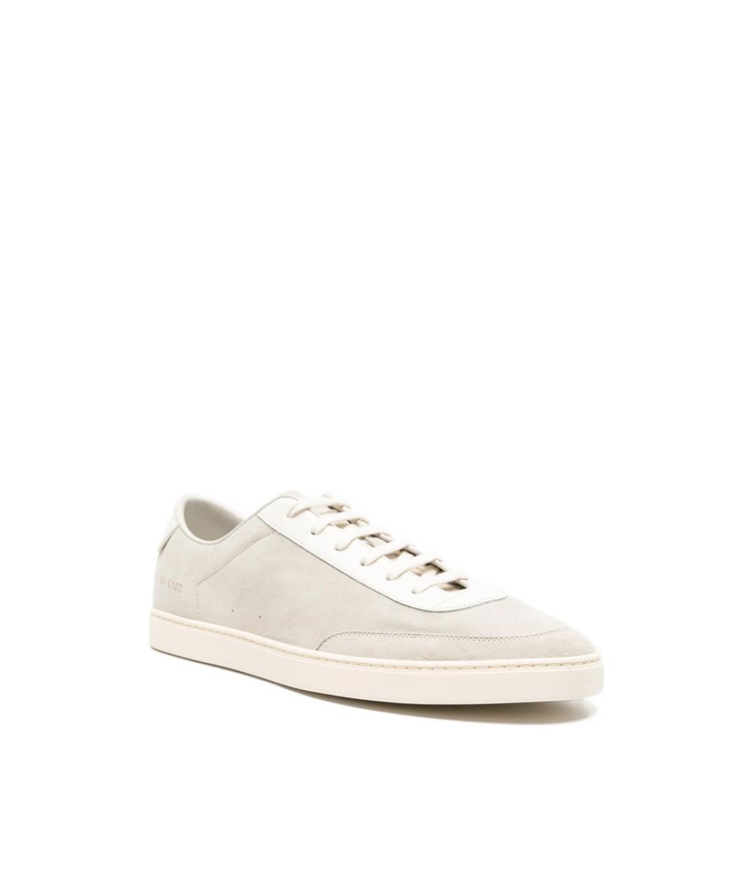 COMMON PROJECTS Серые замшевые низкие кроссовки / кеды, фото 4