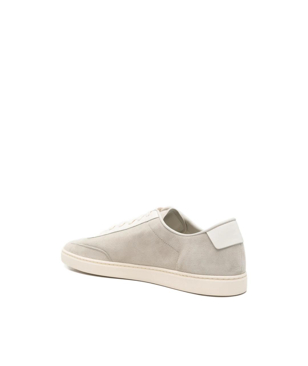 COMMON PROJECTS Серые замшевые низкие кроссовки / кеды, фото 3