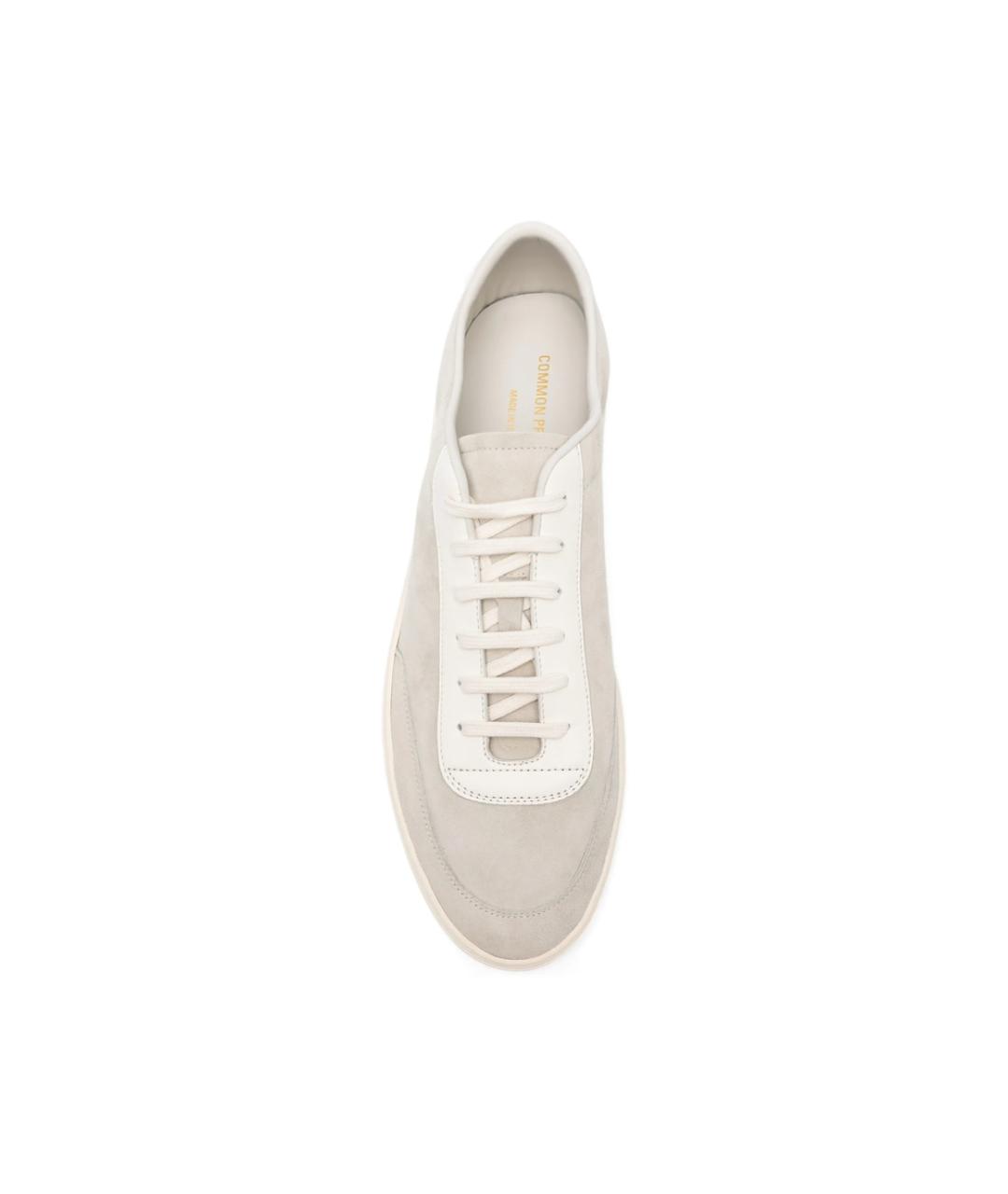 COMMON PROJECTS Серые замшевые низкие кроссовки / кеды, фото 2