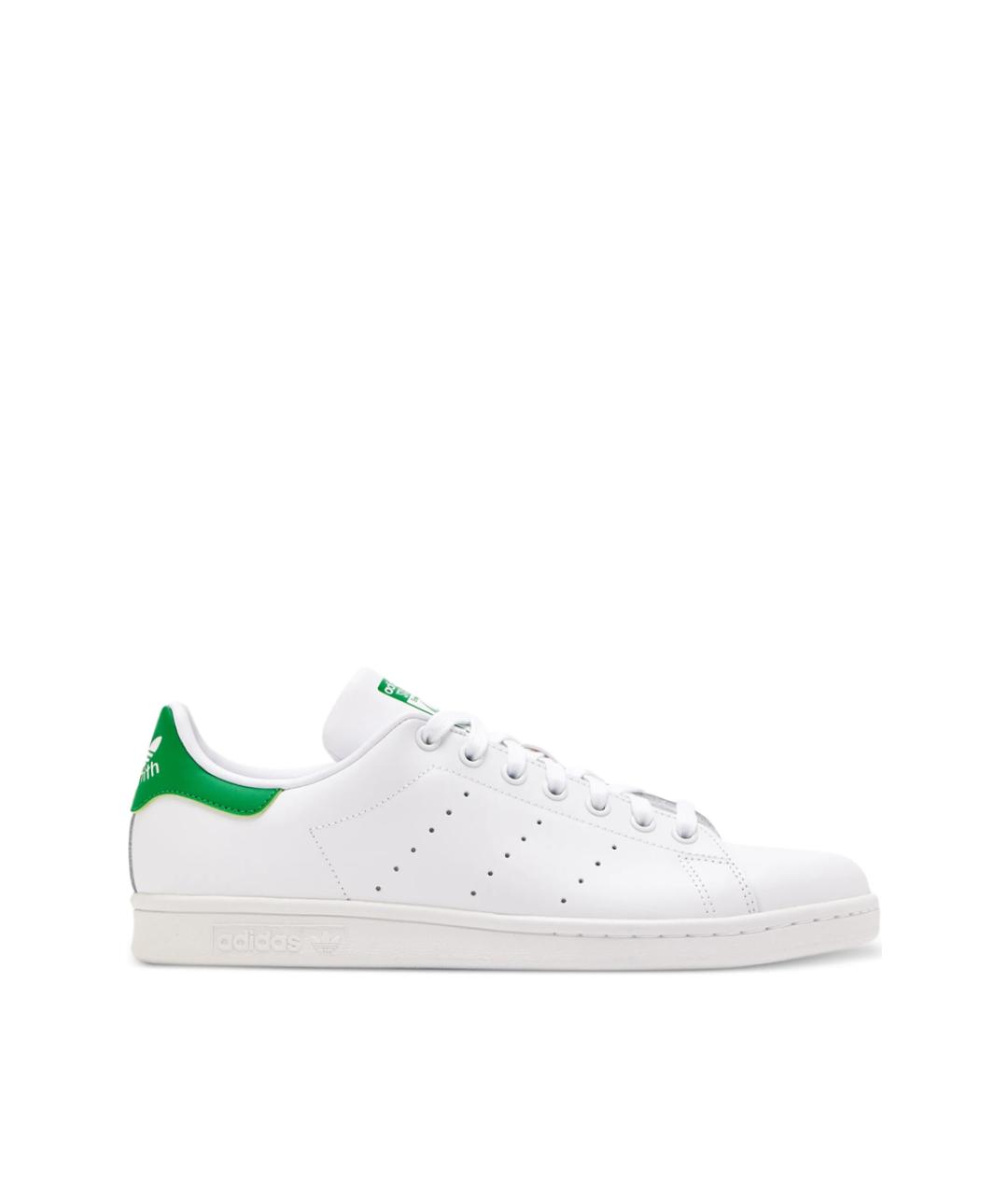 ADIDAS Белые кожаные низкие кроссовки / кеды, фото 1
