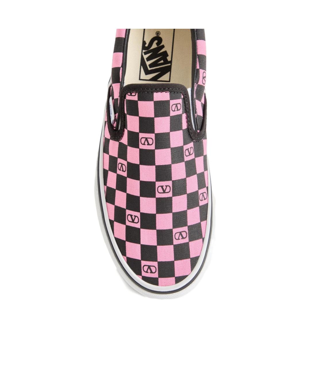 VALENTINO Розовые текстильные кроссовки, фото 5