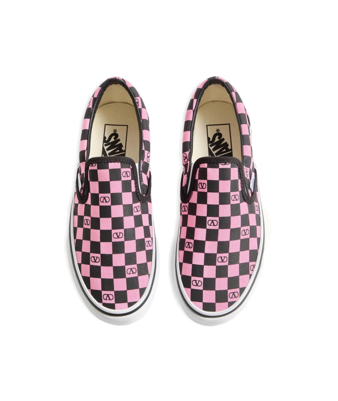 VALENTINO Розовые текстильные кроссовки, фото 3