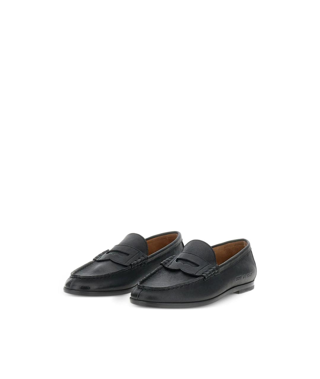 COMMON PROJECTS Черные кожаные лоферы, фото 3