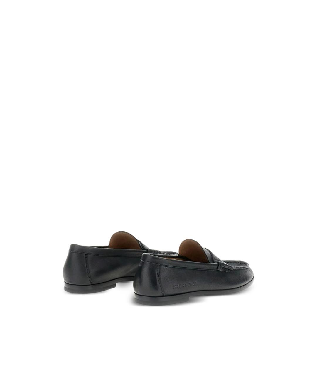 COMMON PROJECTS Черные кожаные лоферы, фото 2