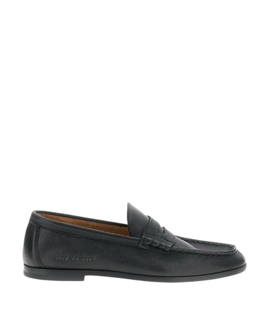COMMON PROJECTS Черные кожаные лоферы, фото 1