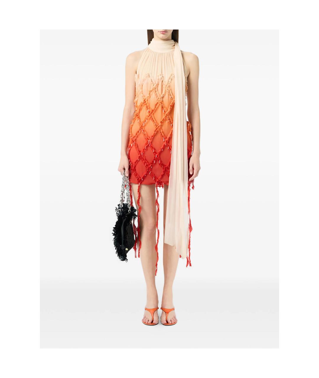 BLUMARINE Мульти вискозное коктейльное платье, фото 2