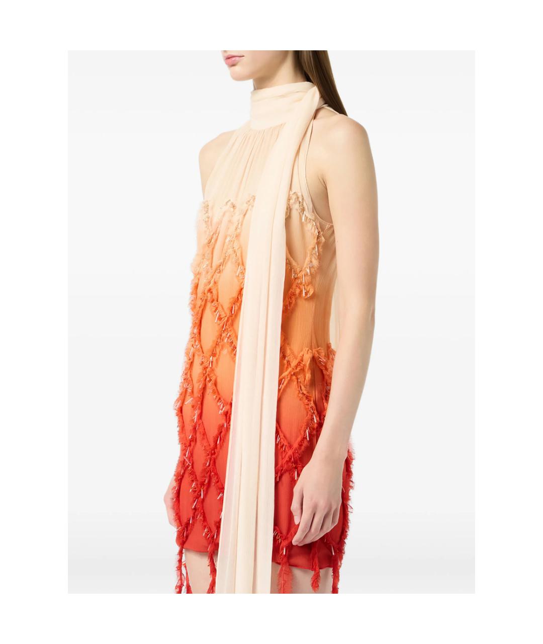 BLUMARINE Мульти вискозное коктейльное платье, фото 5