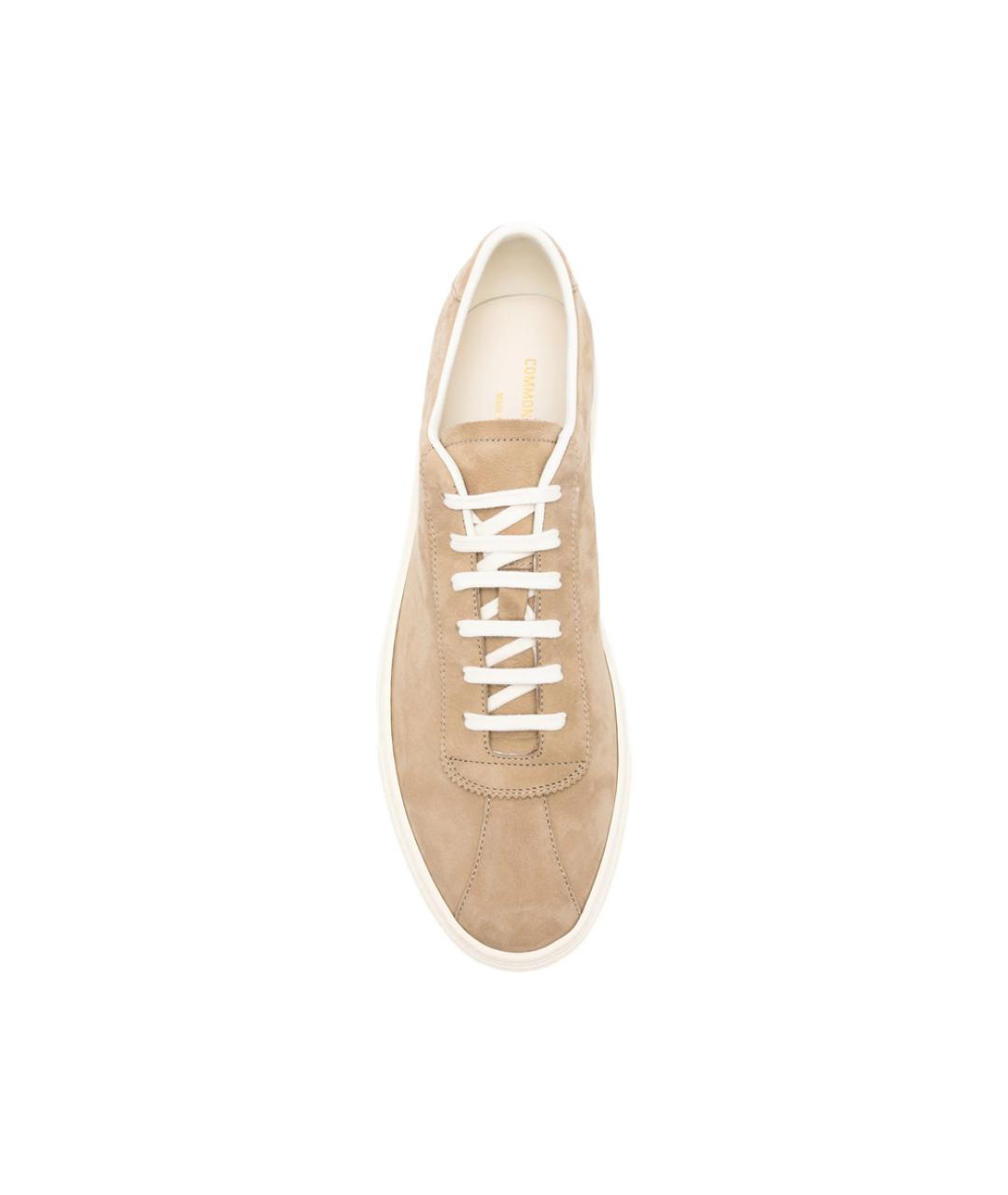 COMMON PROJECTS Коричневые кожаные низкие кроссовки / кеды, фото 3