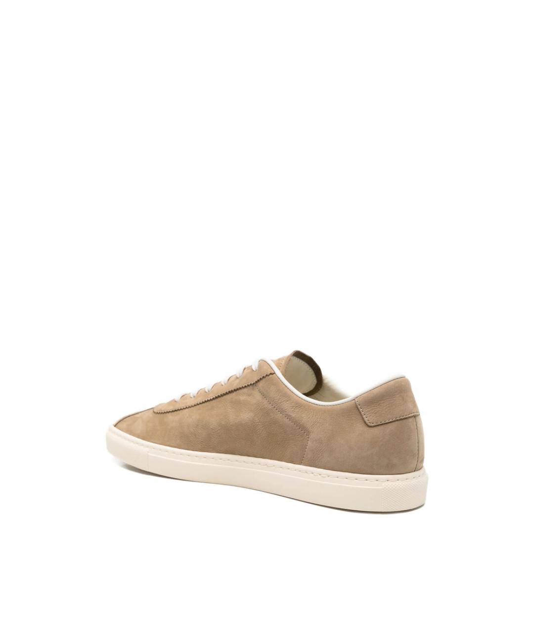 COMMON PROJECTS Коричневые кожаные низкие кроссовки / кеды, фото 2