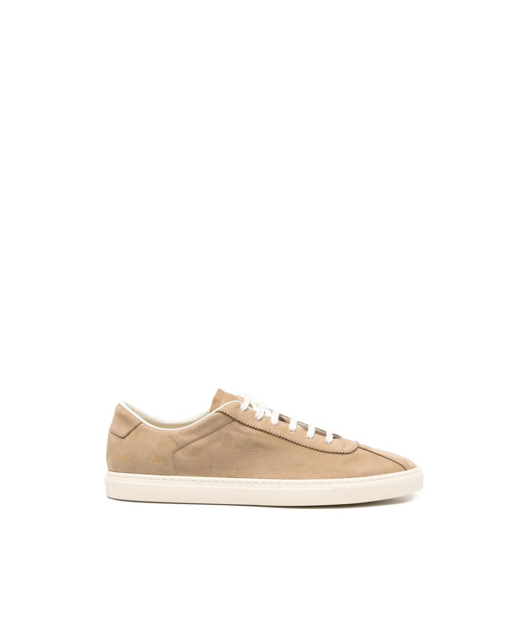 COMMON PROJECTS Коричневые кожаные низкие кроссовки / кеды, фото 1