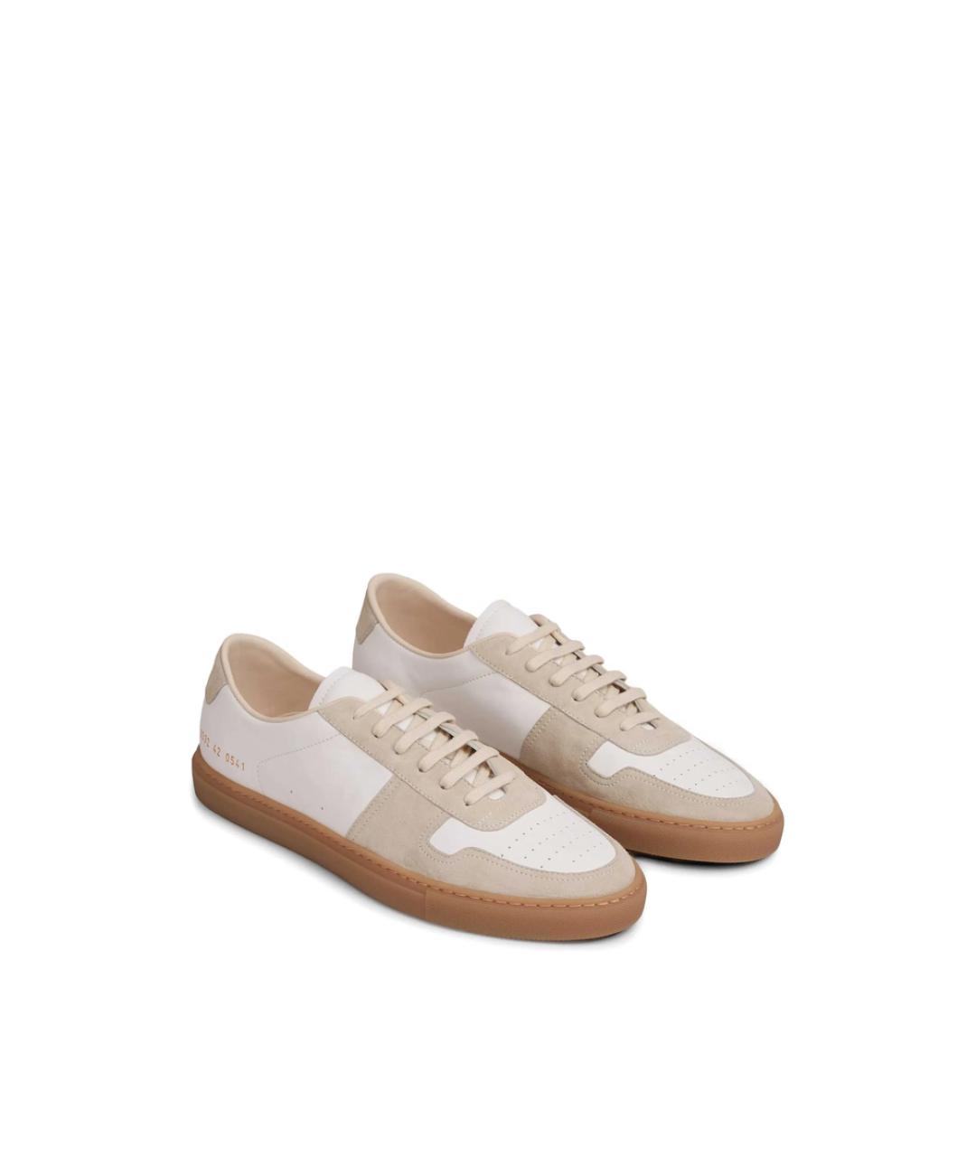 COMMON PROJECTS Белые кожаные низкие кроссовки / кеды, фото 5
