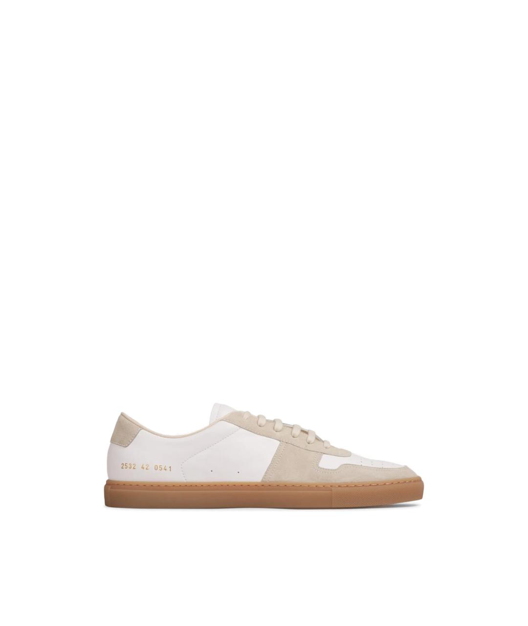 COMMON PROJECTS Белые кожаные низкие кроссовки / кеды, фото 1