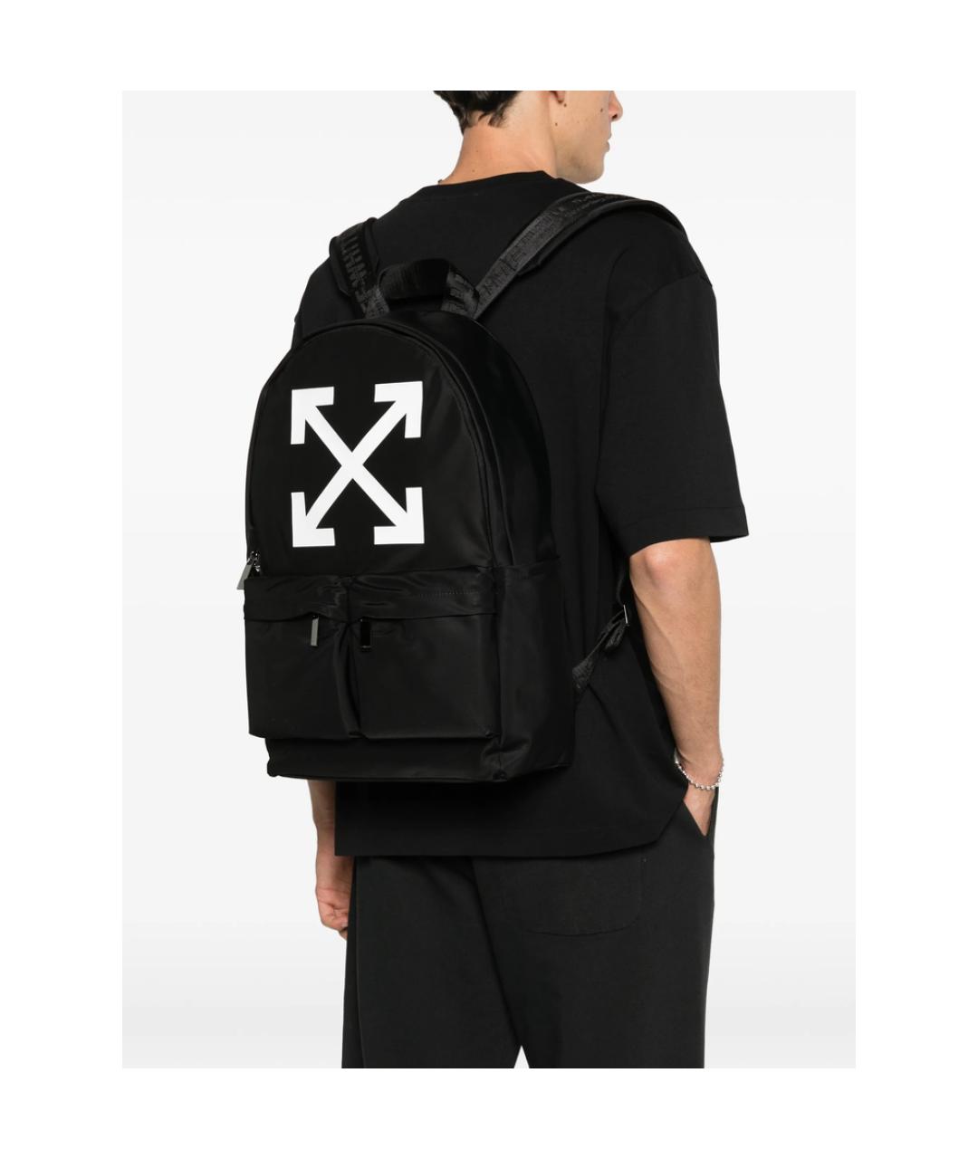 OFF-WHITE Черный синтетический рюкзак, фото 4