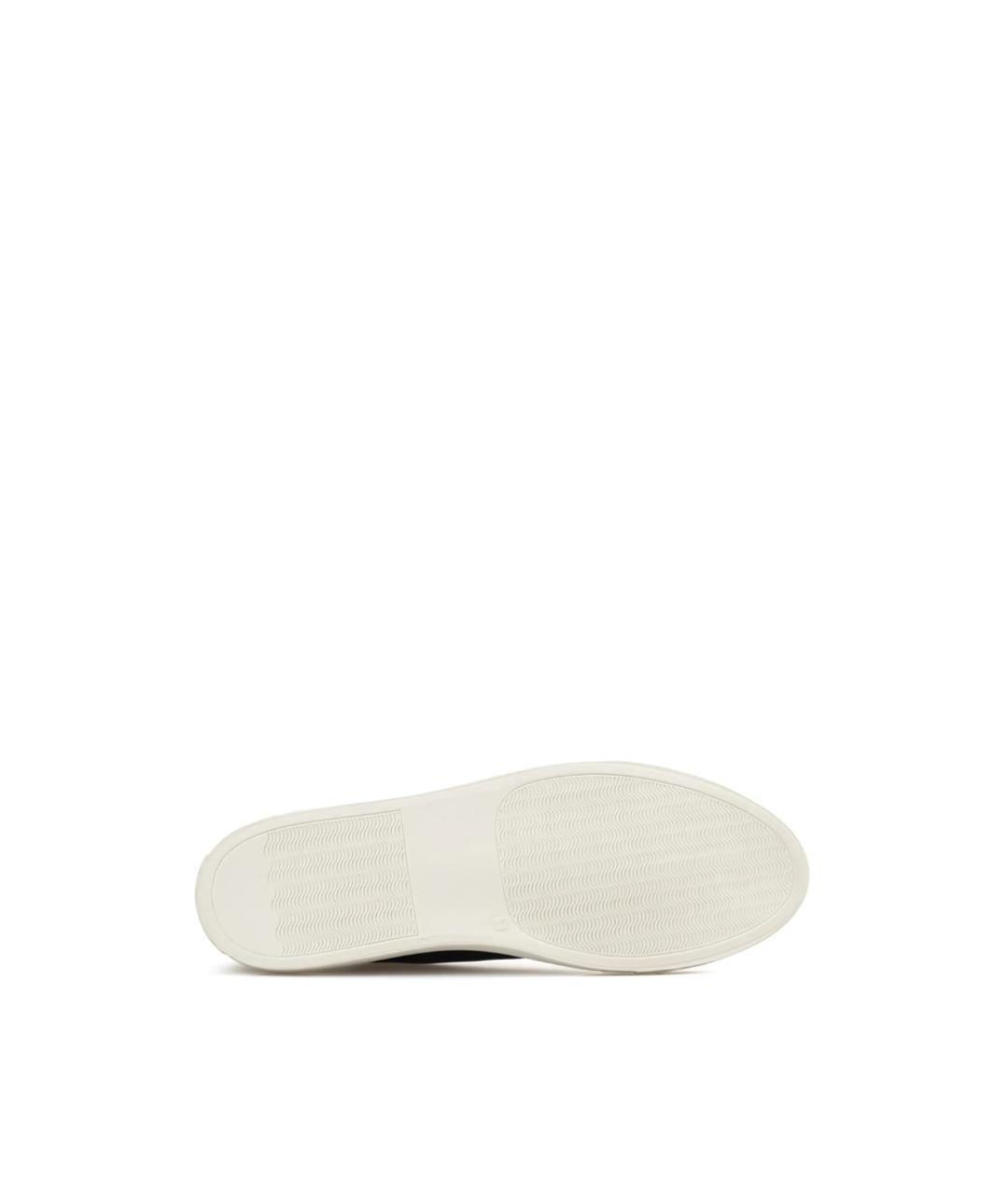 COMMON PROJECTS Черные кожаные низкие кроссовки / кеды, фото 5