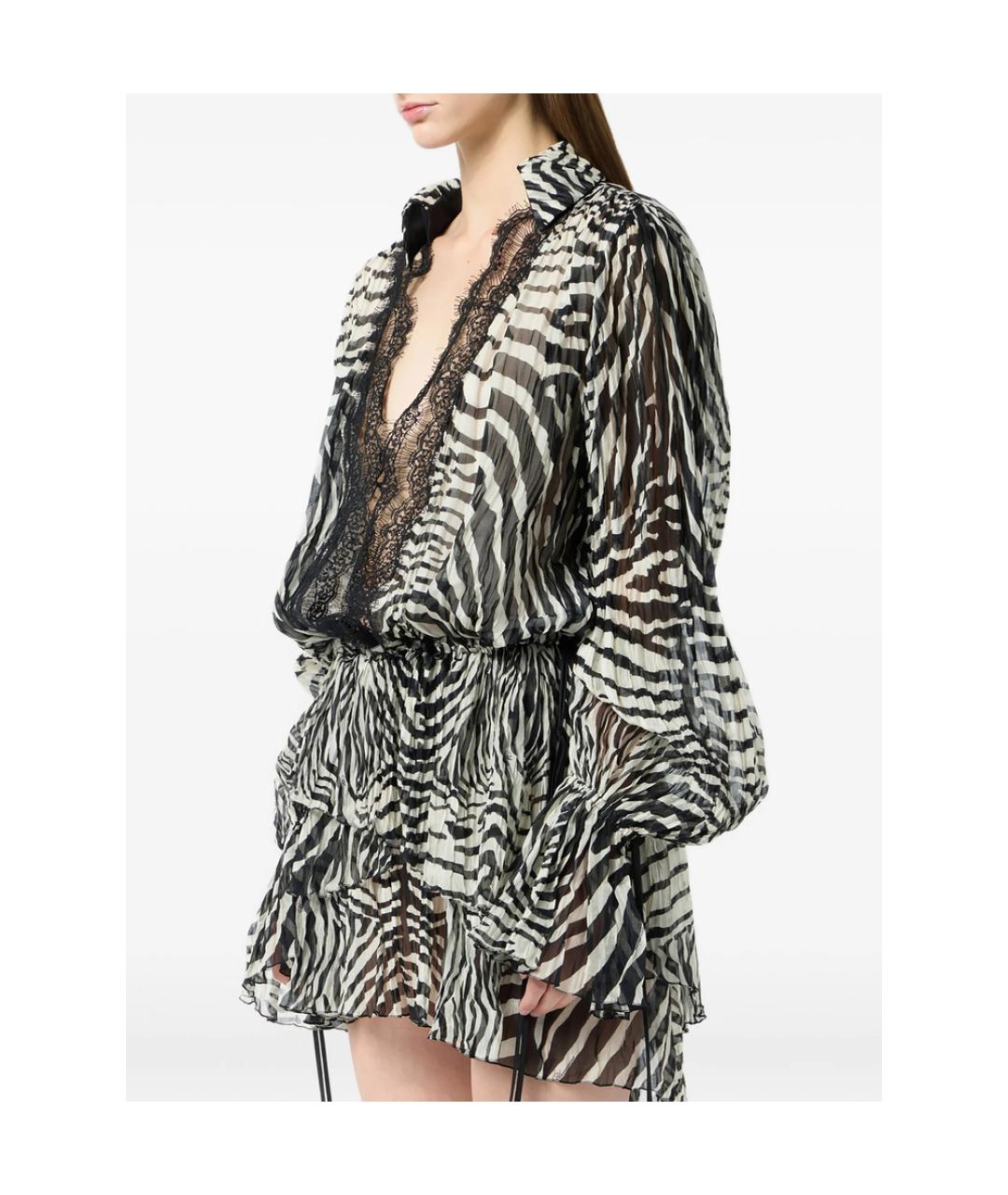 BLUMARINE Черное полиэстеровое коктейльное платье, фото 3