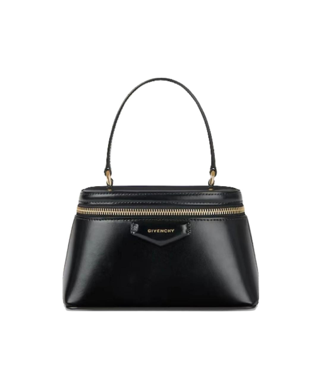 GIVENCHY Черная кожаная сумка тоут, фото 1