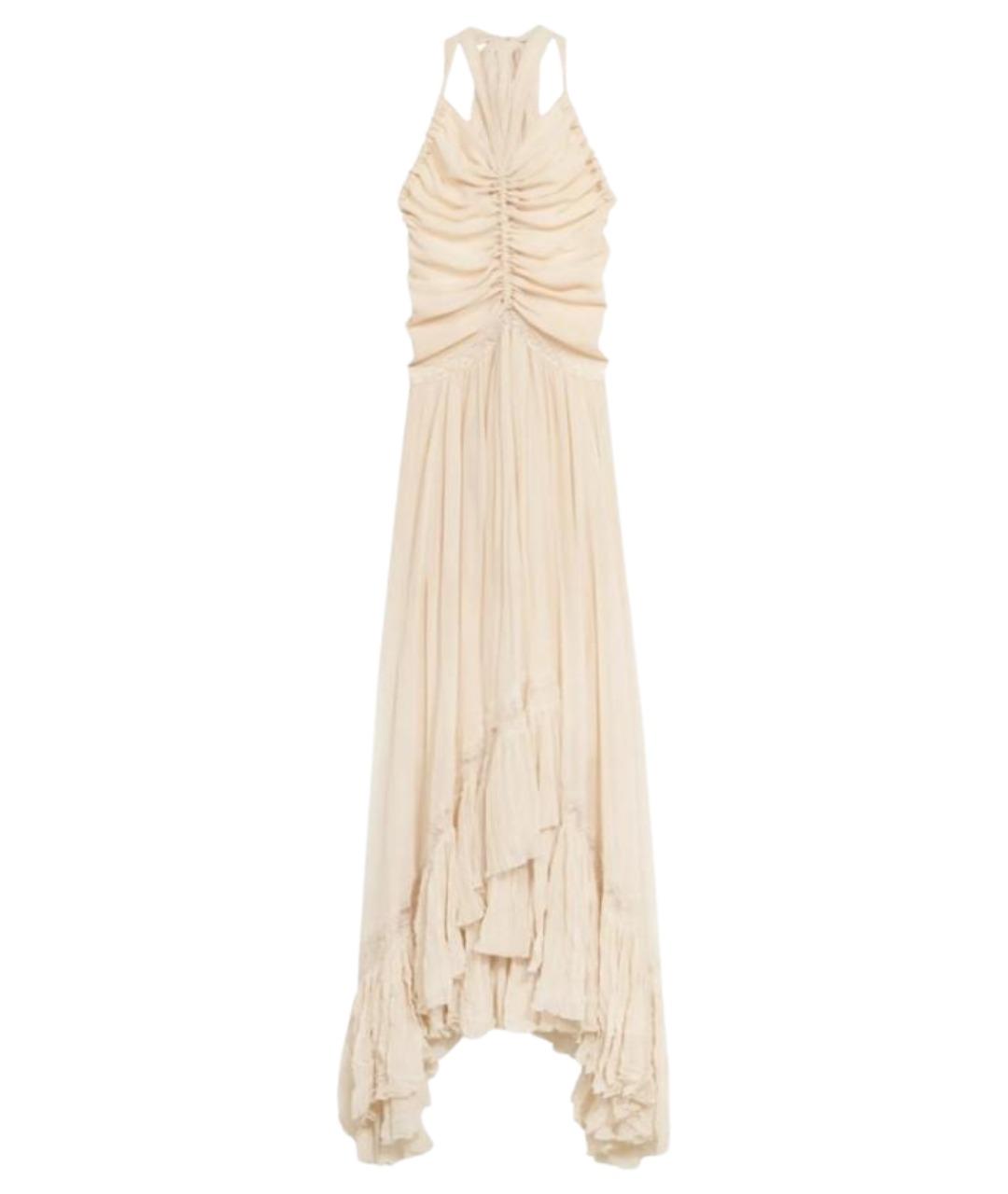 BLUMARINE Бежевое платье, фото 1