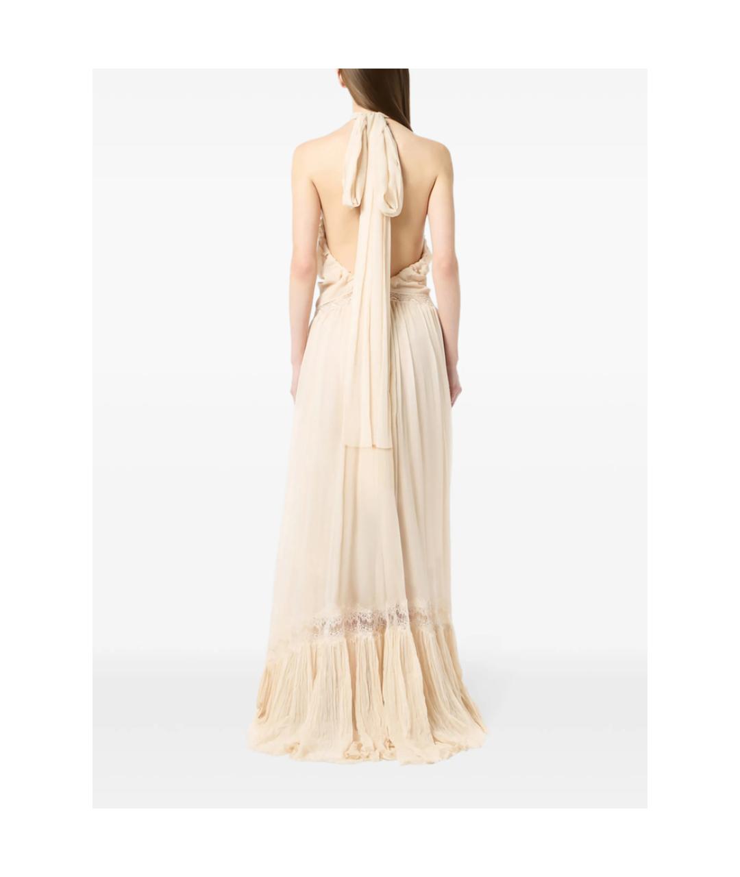 BLUMARINE Бежевое платье, фото 2