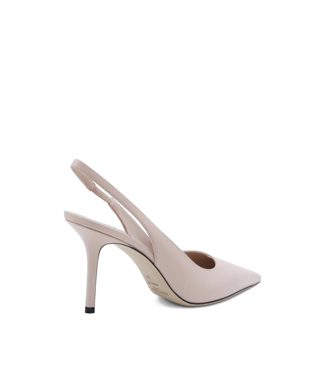 JIMMY CHOO Розовые кожаные туфли, фото 4