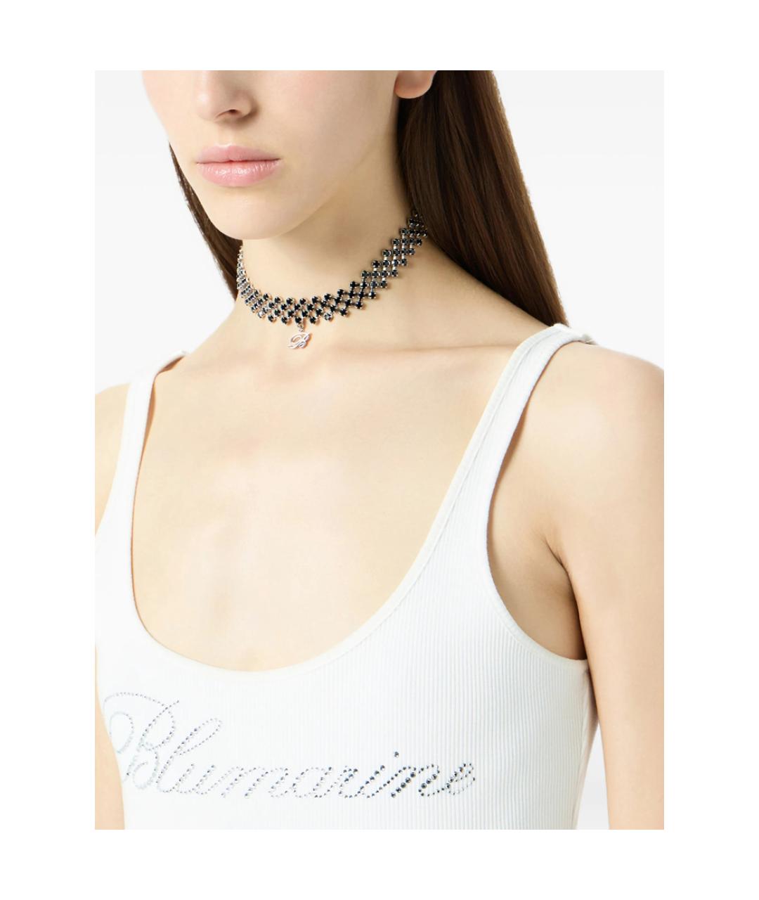 BLUMARINE Серебряное металлическое колье, фото 2