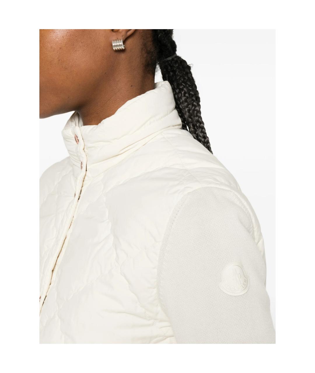 MONCLER Белая хлопковая куртка, фото 2