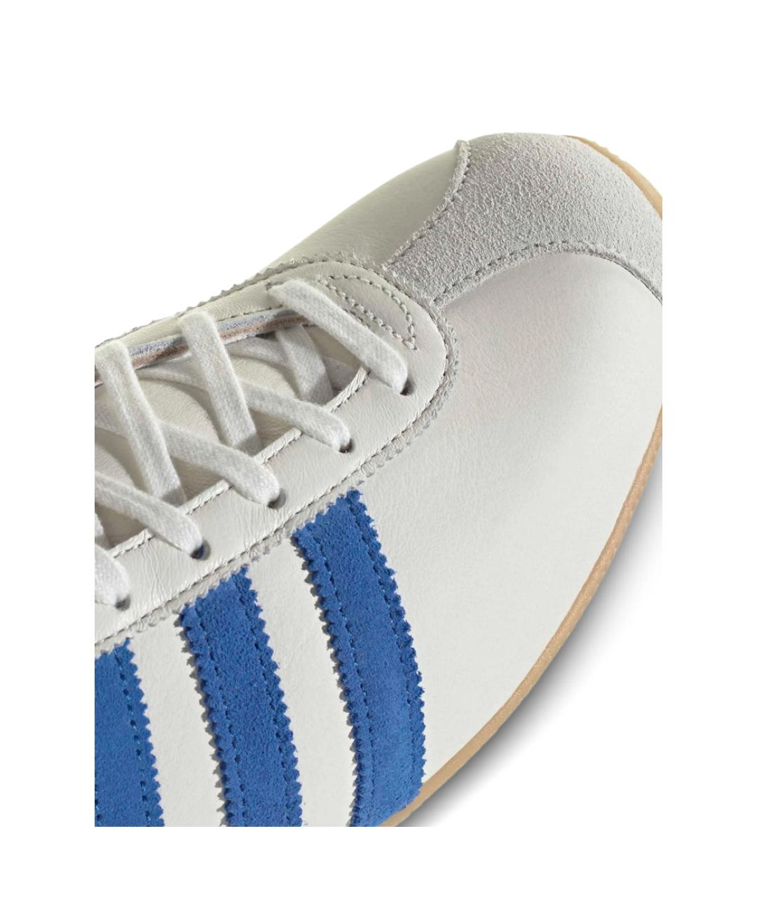 ADIDAS Синие кожаные низкие кроссовки / кеды, фото 2